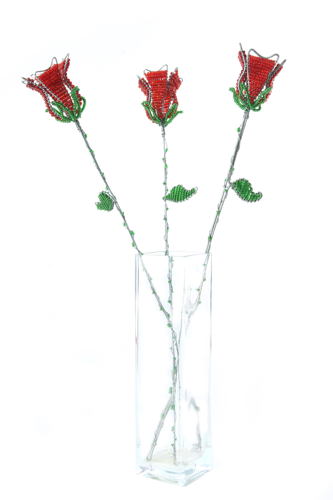 Everlasting Beaded Rosebud Stem