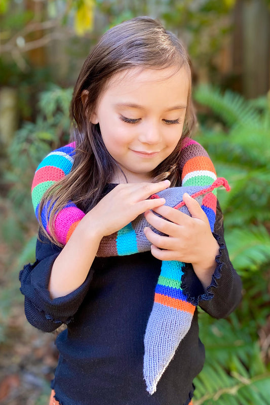 Organic Cotton Multicolor Snuggly Snake