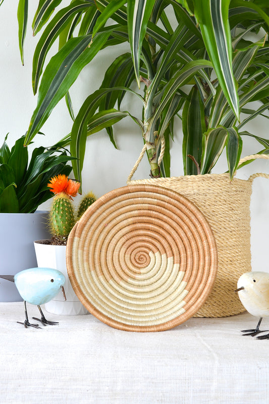Sand Spiral Trinket Basket from Rwanda
