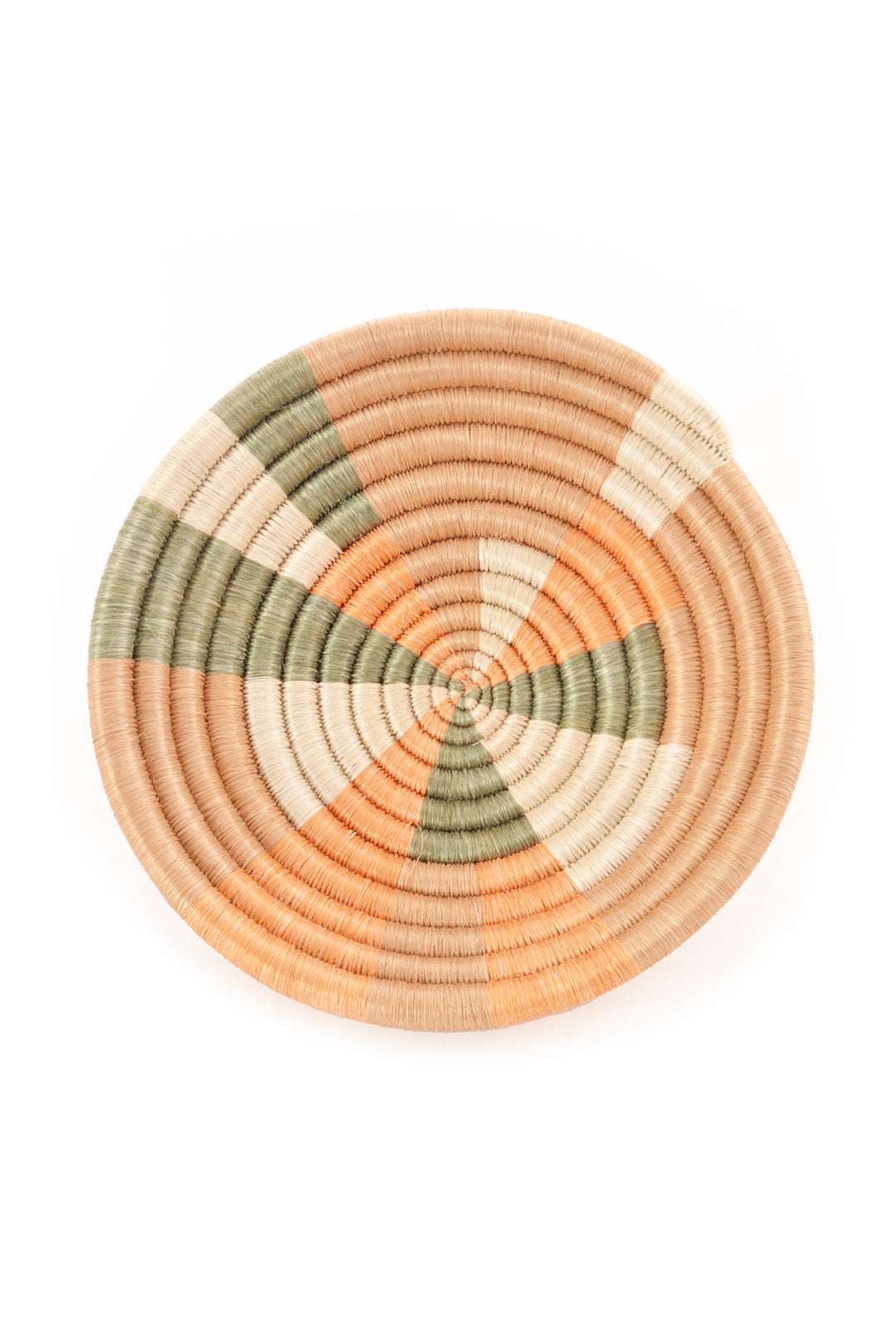 Peach Pop Trinket Basket from Rwanda