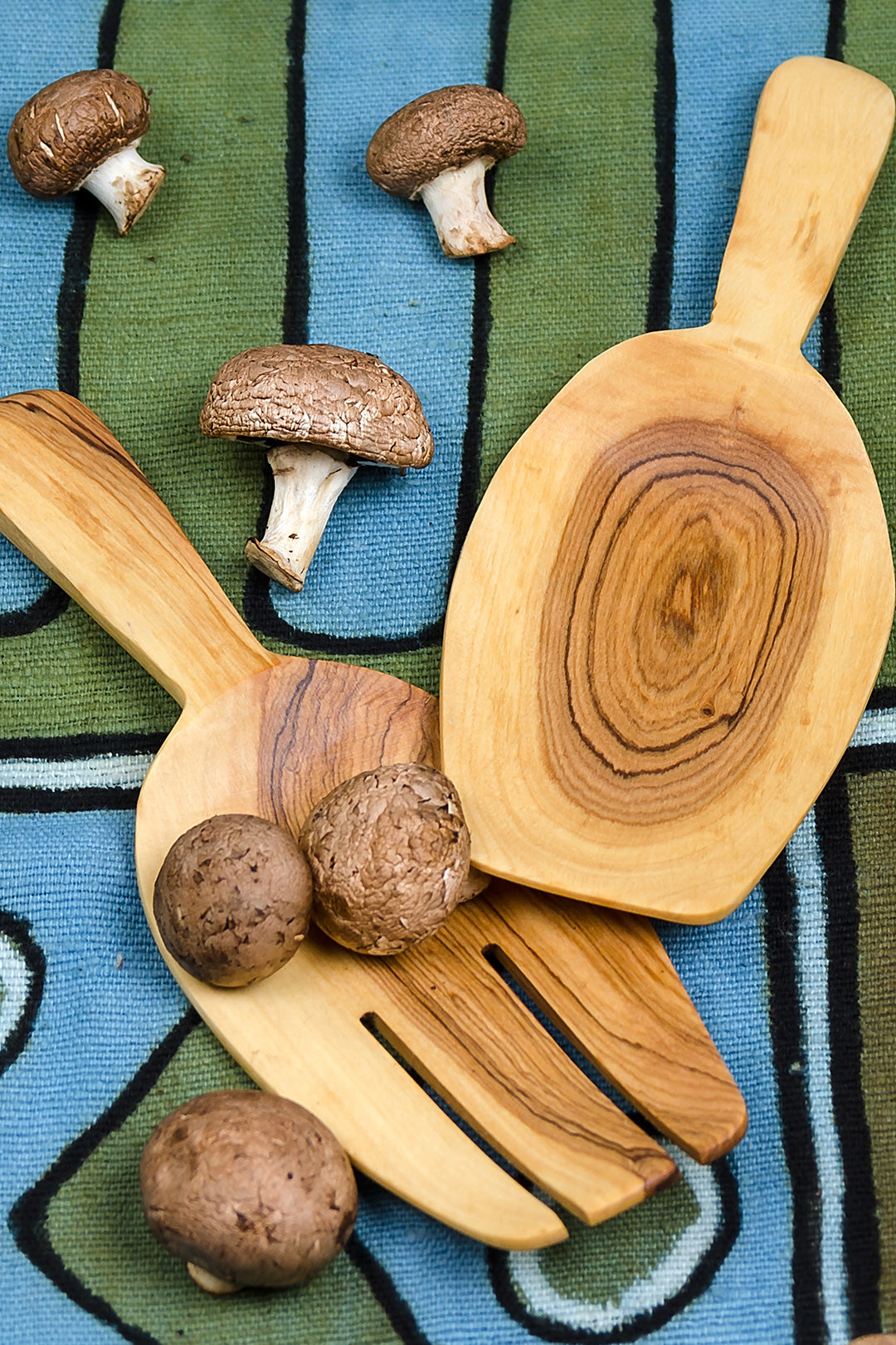 Kenyan Wild Olive Wood Salad Scoops Default Title