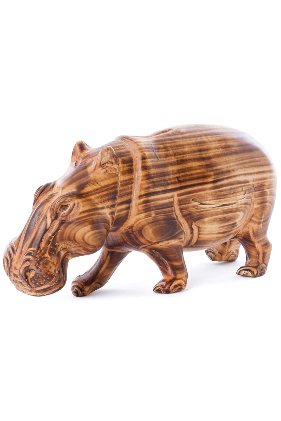 Burnt Jacaranda Hippo Sculpture
