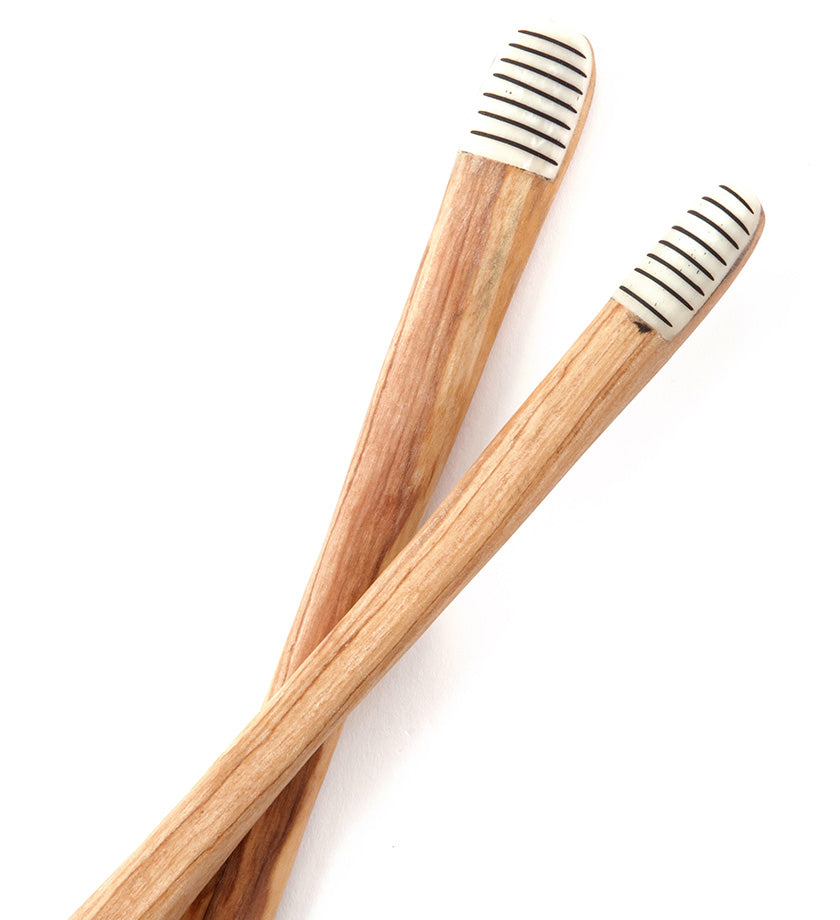 Slender Spoon & Fork Salad Servers with Various Etched Bone Handles