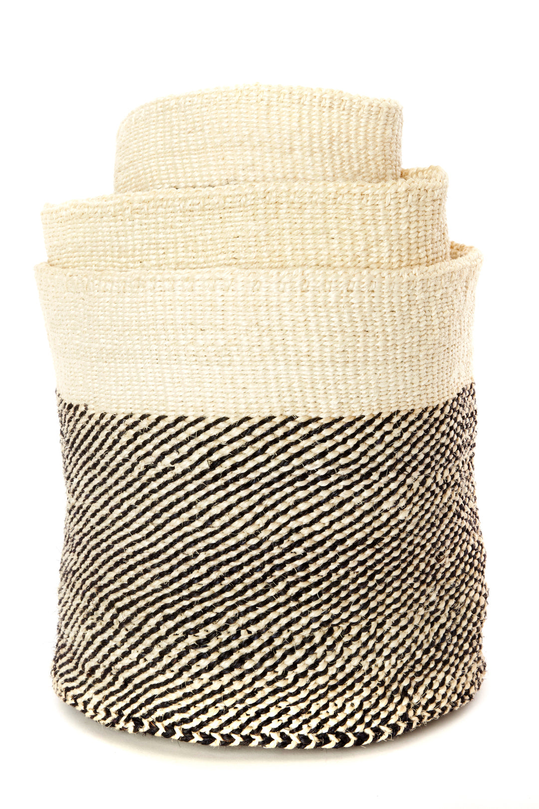 Set/3 Black Twill Sisal Nesting Baskets Default Title
