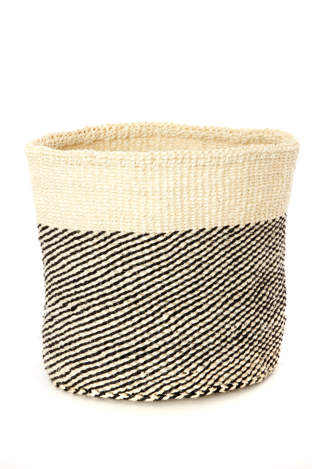 Set/3 Black Twill Sisal Nesting Baskets Default Title