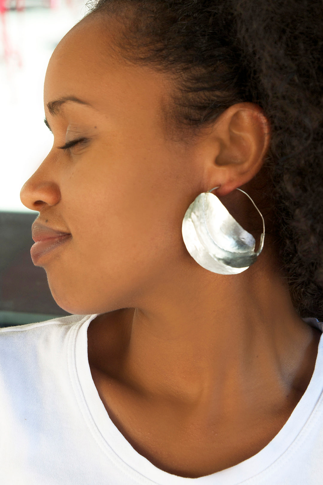 Malian Silver Plated Fulani Earrings