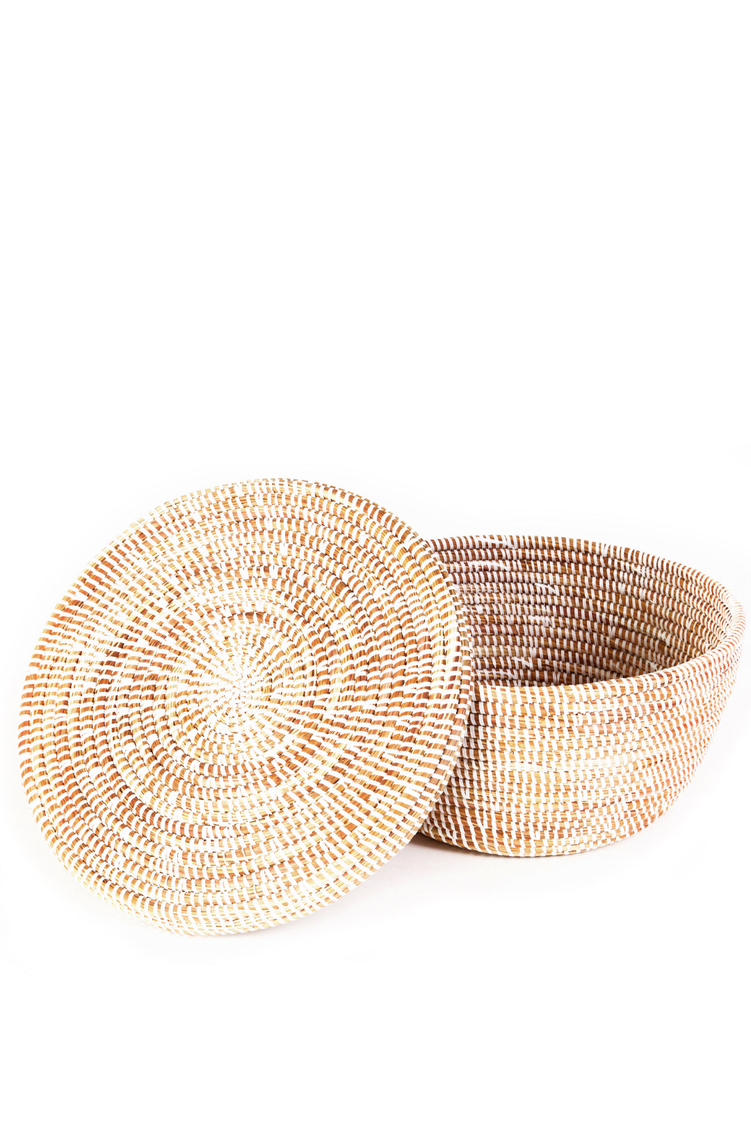 White Lidded Storage Basket