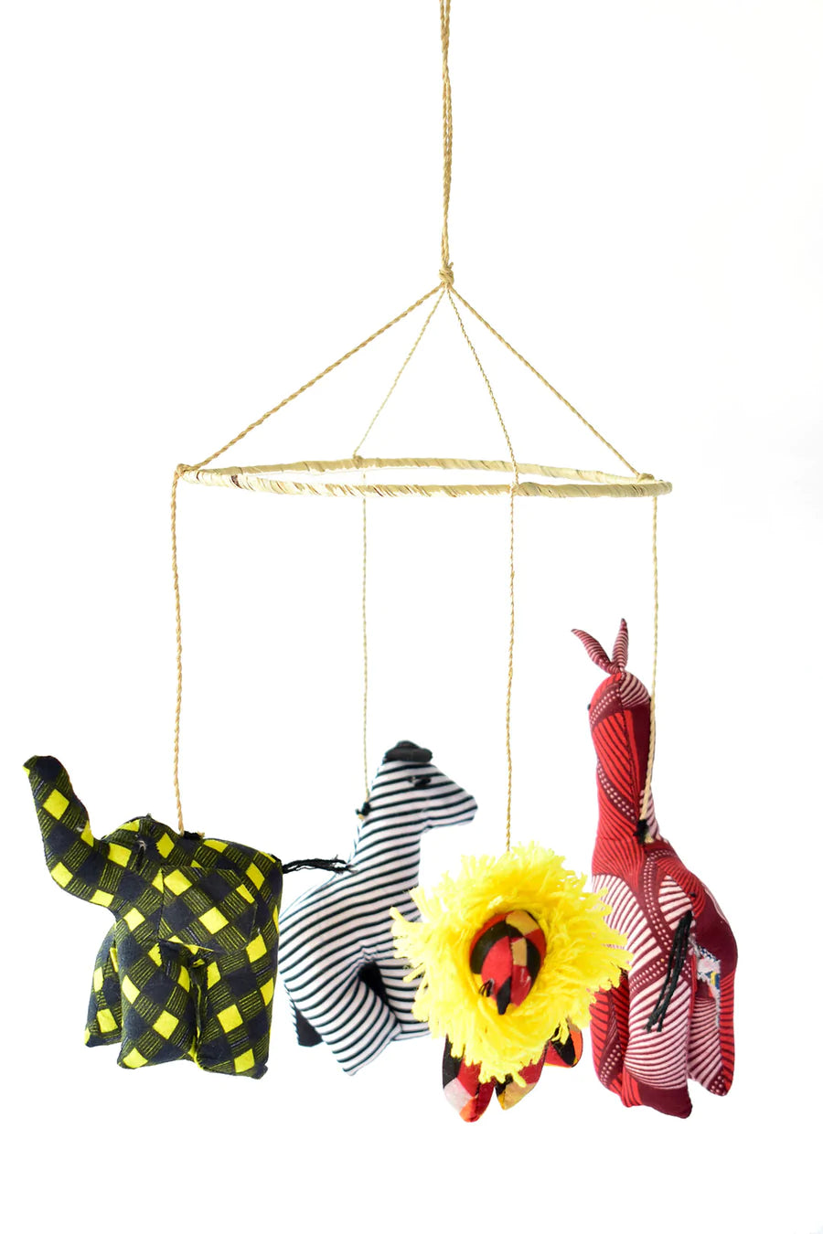 Betty's Kitenge Cloth Safari Animal Mobile