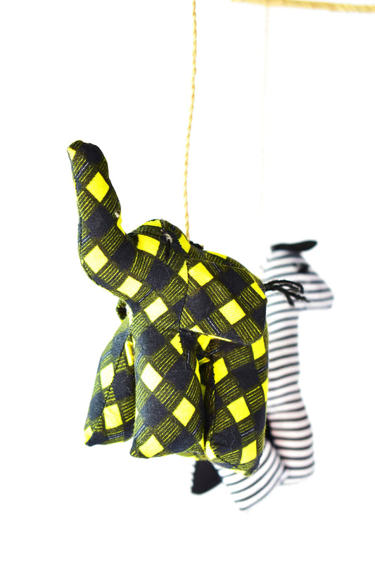 Betty's Kitenge Cloth Safari Animal Mobile