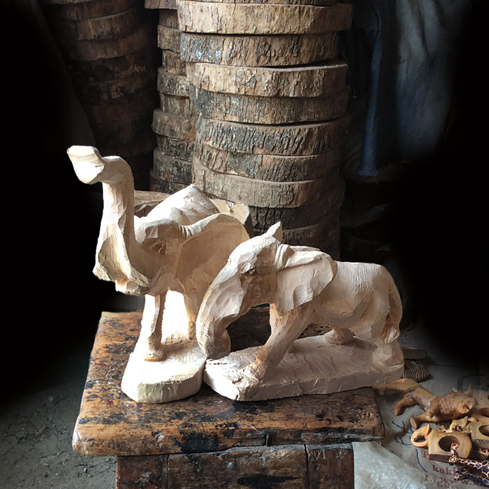 Wood Carving, Banana Fiber & Gourds