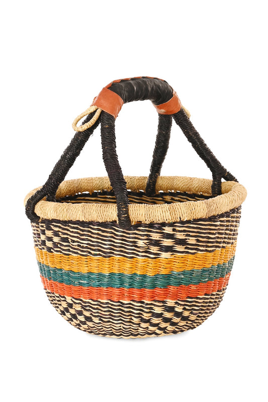 Sweater Weather Baby Bolga Basket - One of a Kind