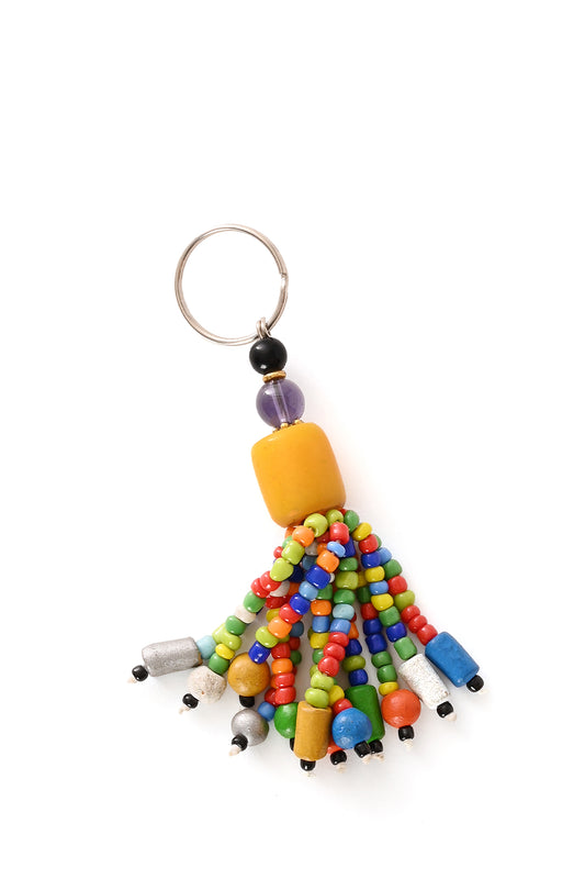 Colorful Beaded Tassel Keychain - Assorted Colors