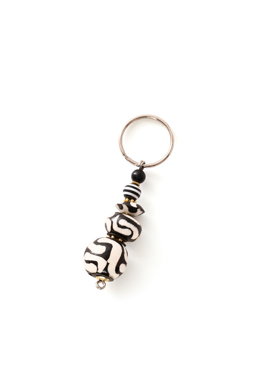 Stacked Batik Bone Keychain