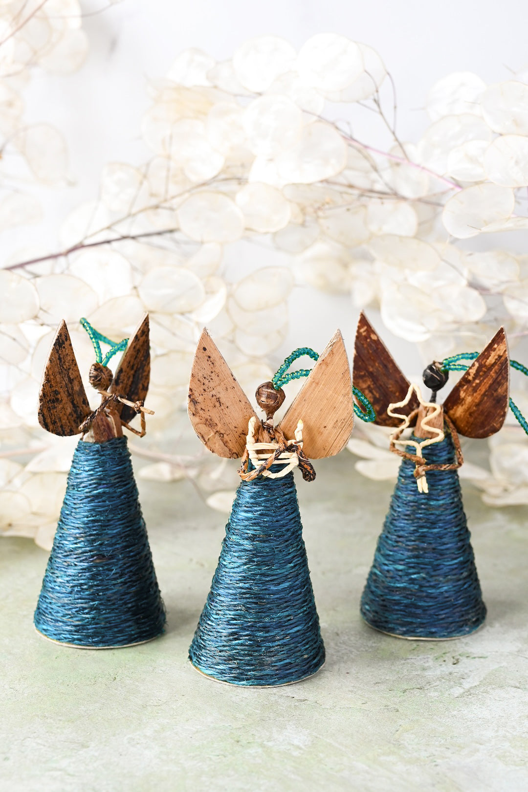 Small Blue Banana Fiber Angel
