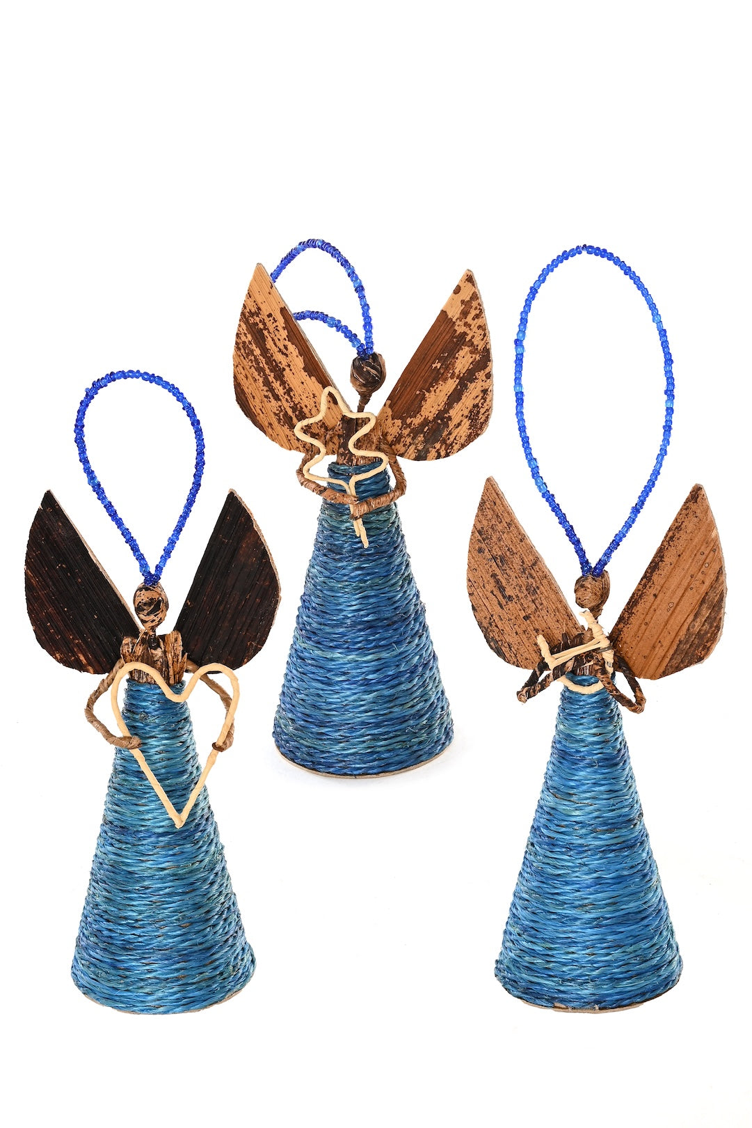 Small Blue Banana Fiber Angel