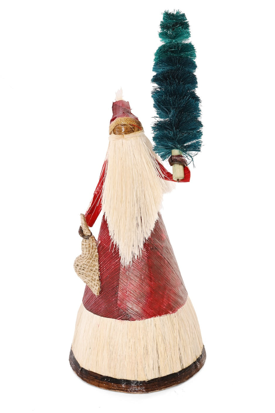 Red Father Christmas with Sack and Tree