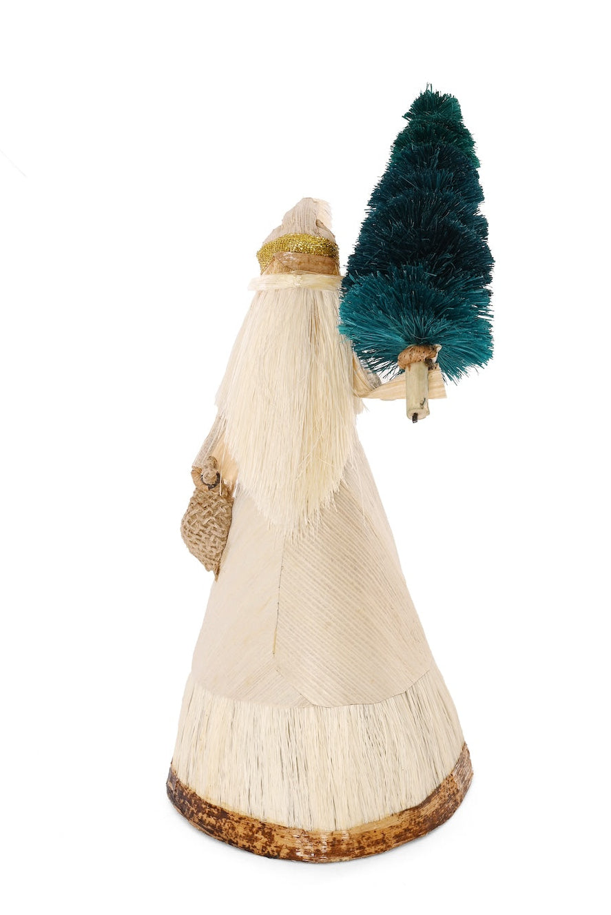 Natural Father Christmas with Sack and Tree