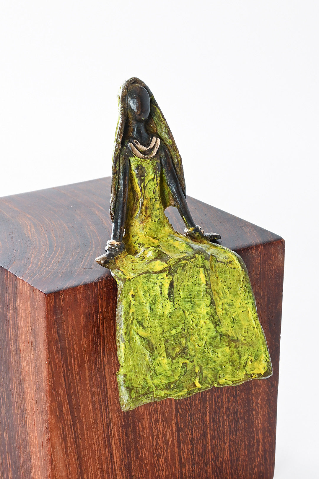 Enchanted Beauty Burkina Bronze Sculpture