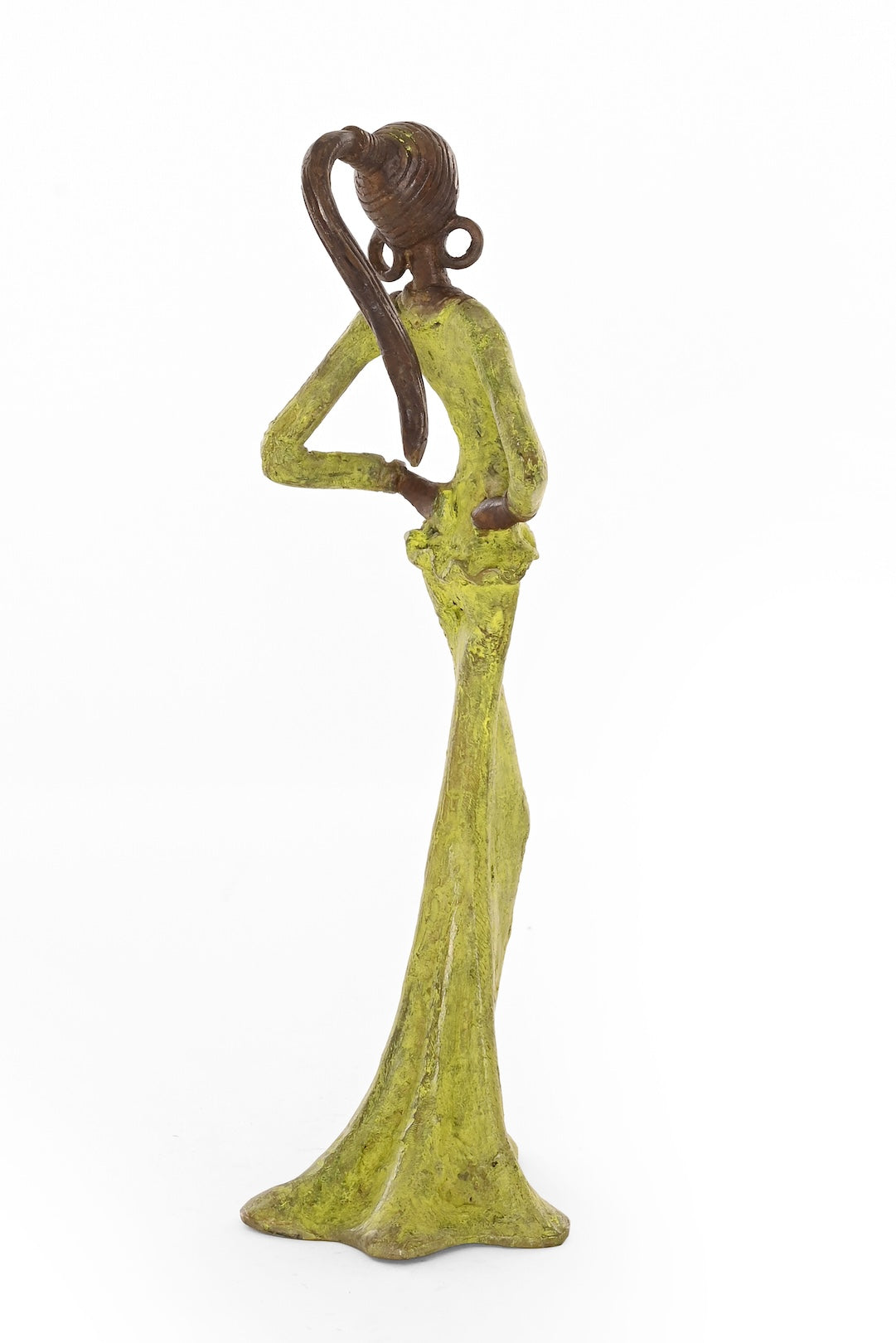 Rooted in Confidence Burkina Bronze Sculpture