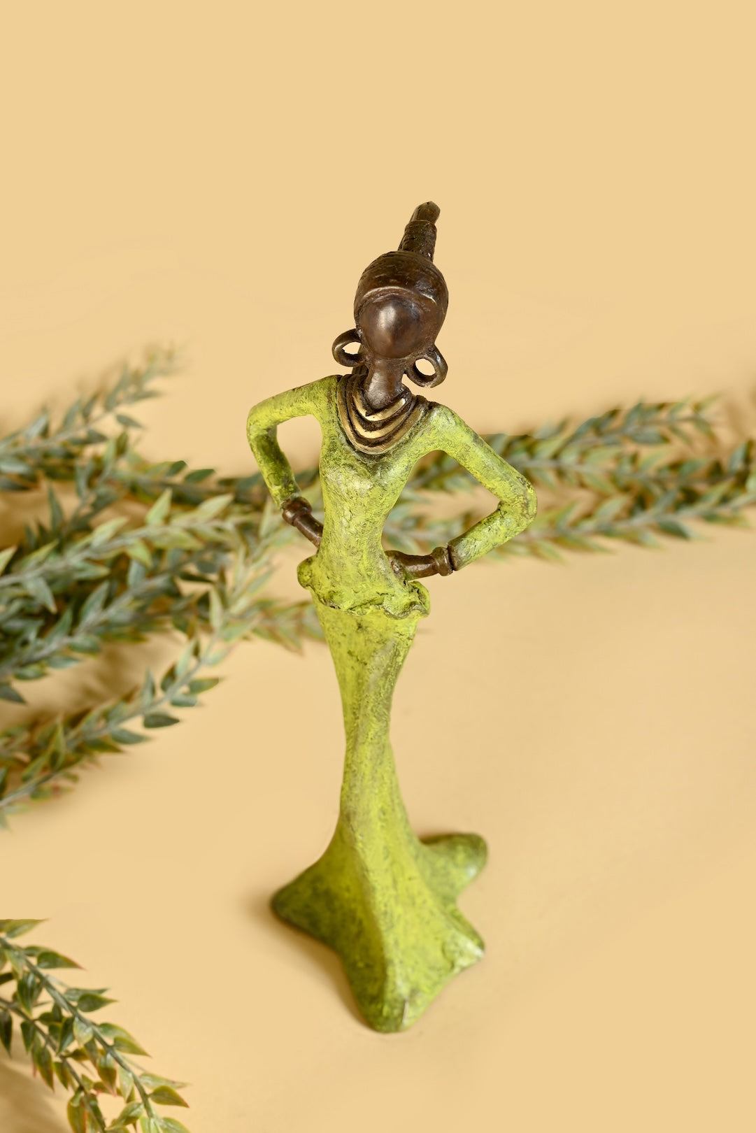 Rooted in Confidence Burkina Bronze Sculpture