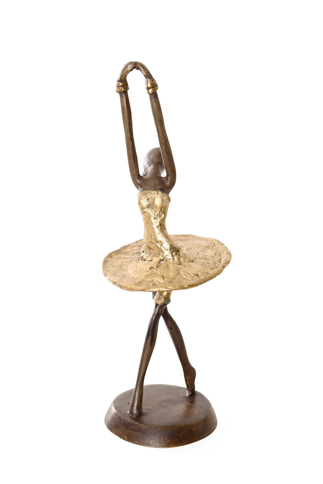Ballerina in Gold One-of-a-Kind Bronze Sculpture