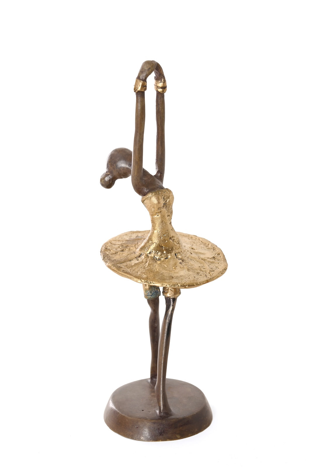 Ballerina in Gold One-of-a-Kind Bronze Sculpture