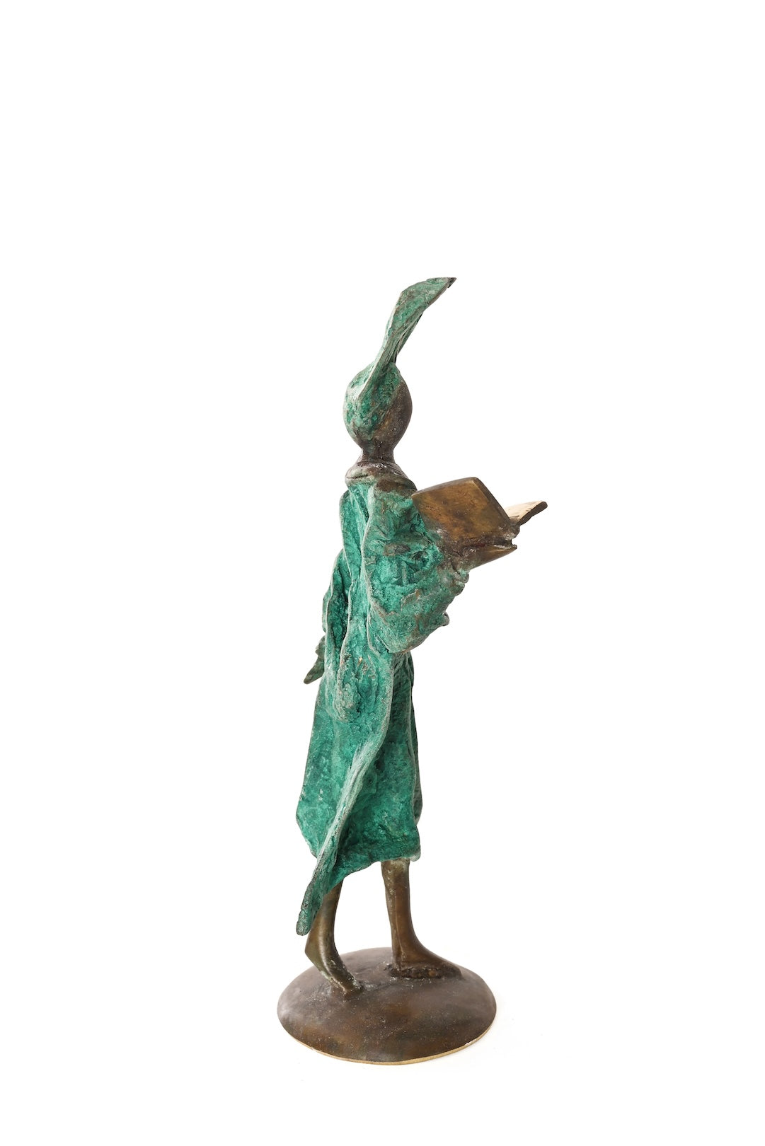 Robed Reader One-of-a-Kind Bronze Sculpture