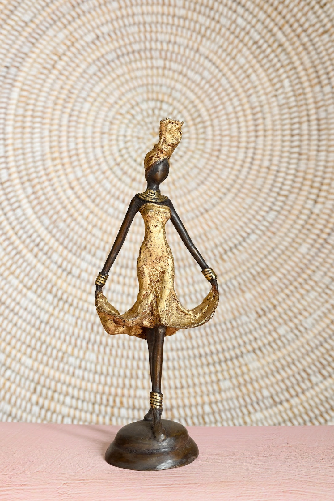 Golden Enchanté One-of-a-Kind Bronze Sculpture