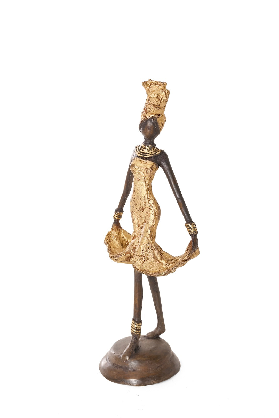 Golden Enchanté One-of-a-Kind Bronze Sculpture