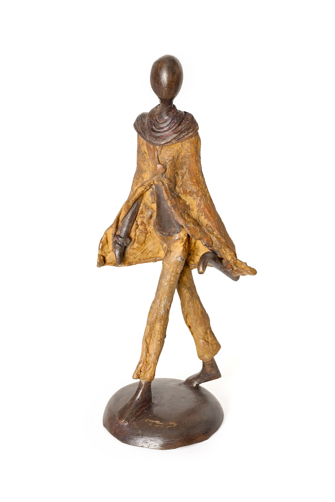 Walking Figure One-of-a-Kind Bronze Sculpture
