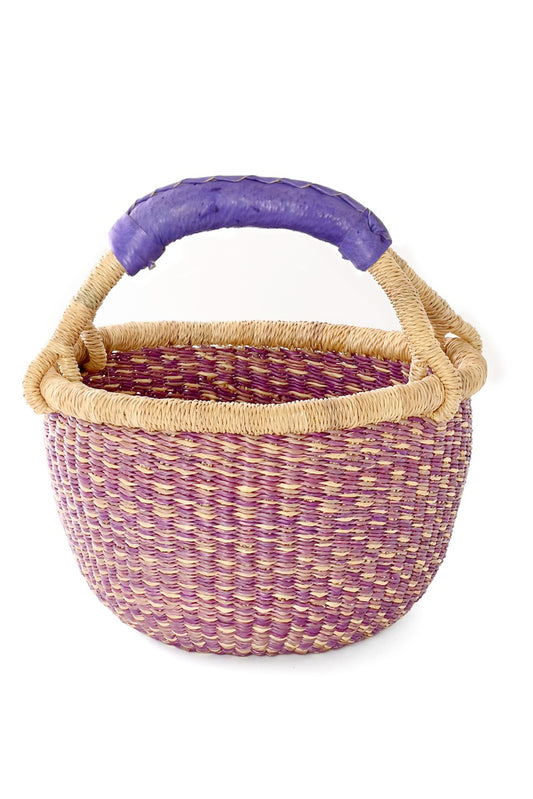 Pastel Purple and Natural Flecked Baby Bolga