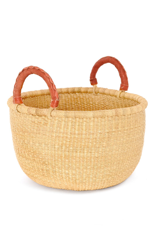 All Natural Double Handle Bolga Basket