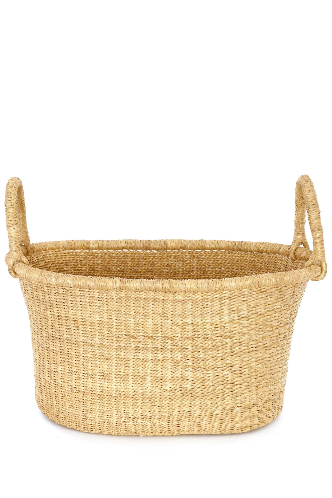 Natural Woven Tote Basket - One of a Kind