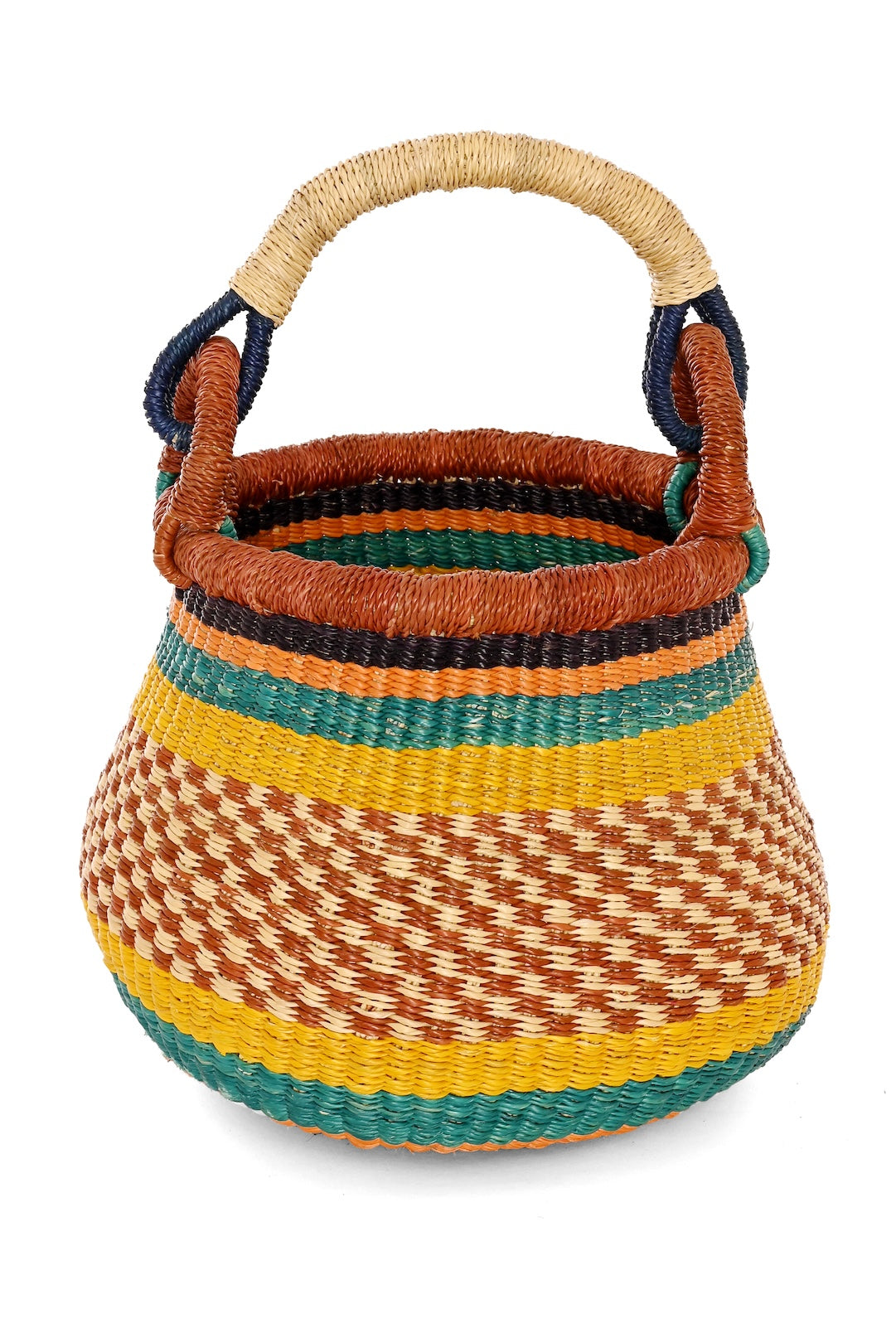 Golden Hearth Baby Bolga Kettle Basket - One of a Kind