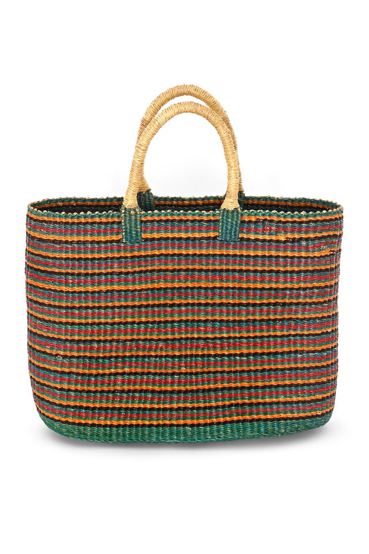 Autumn Canopy Woven Tote Basket - One of a Kind