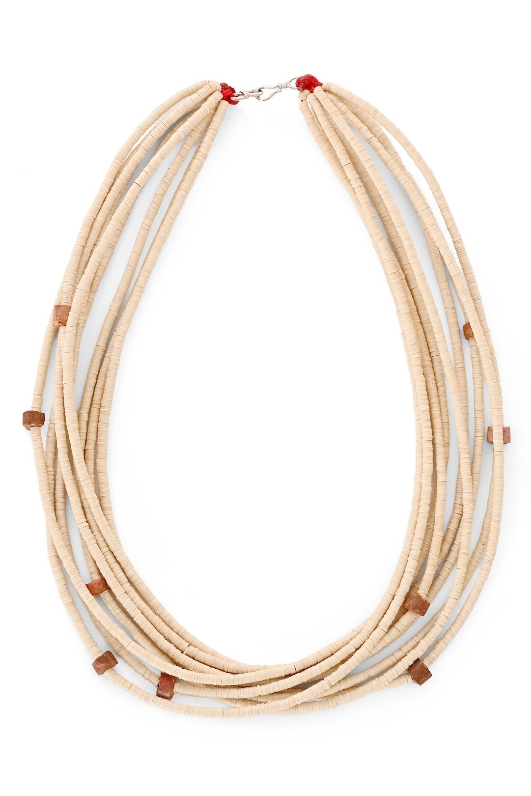 Cream Heishi Vulcanite Necklace – Limited Edition