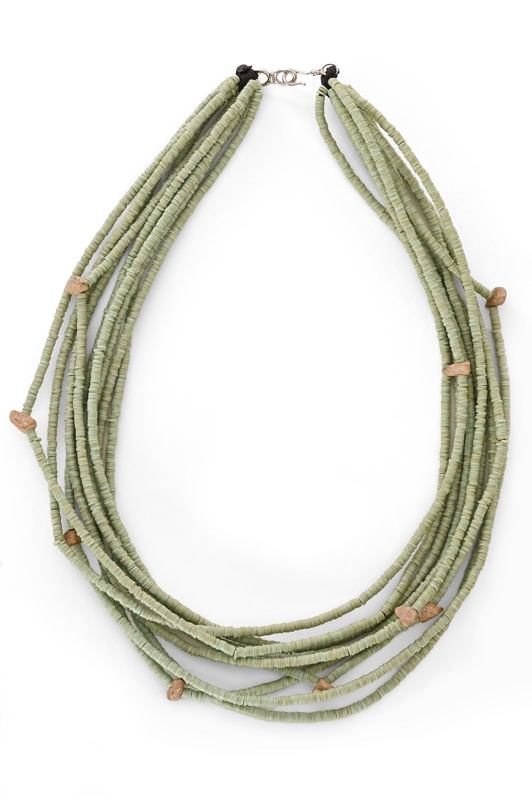 Sage Heishi Vulcanite Necklace – Limited Edition