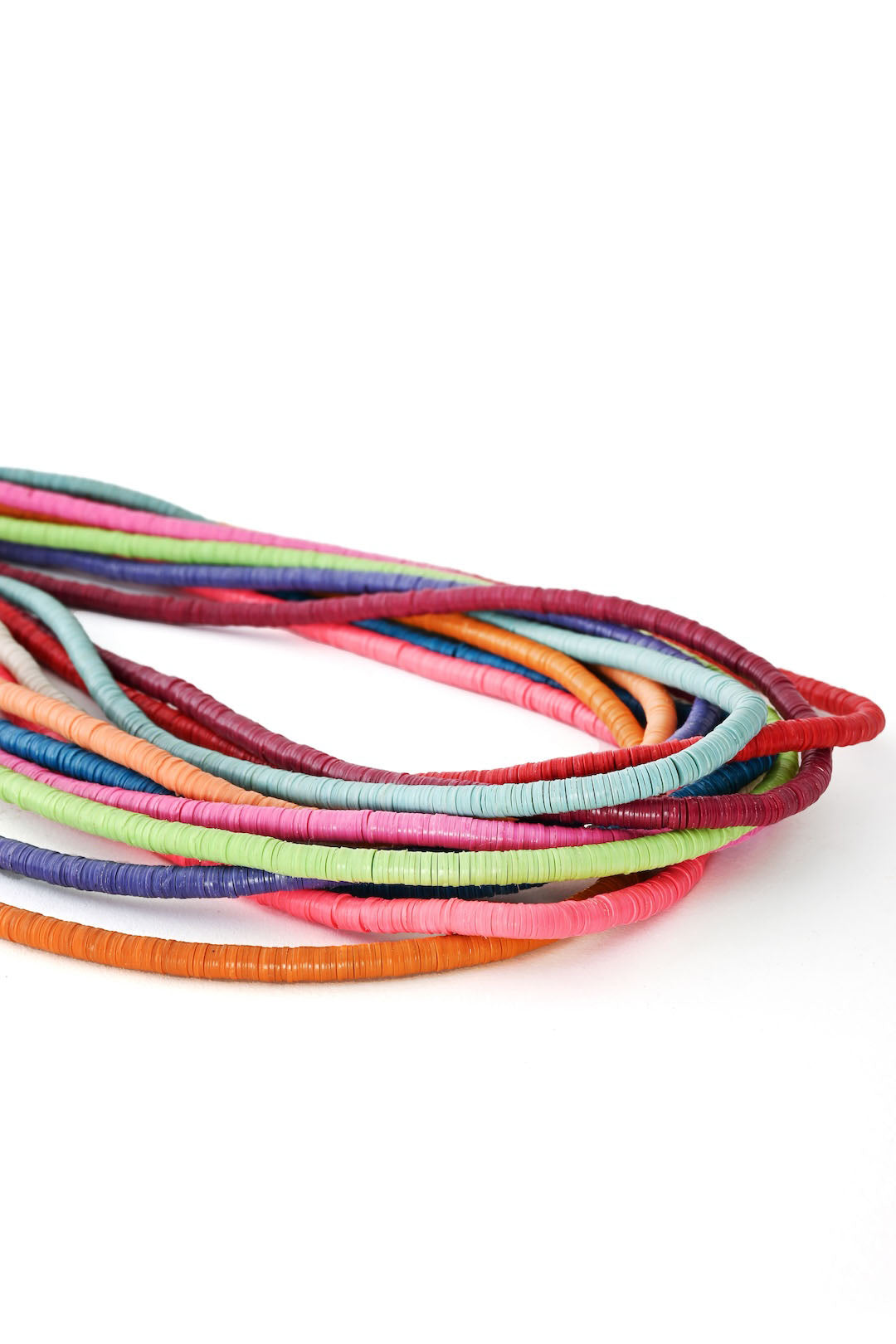 Colorful Heishi Vulcanite Necklace – Limited Edition
