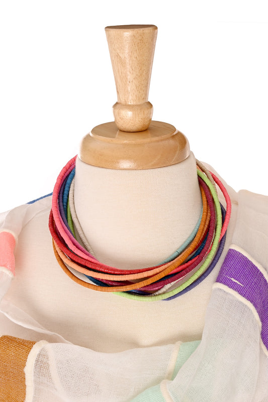 Colorful Heishi Vulcanite Necklace – Limited Edition