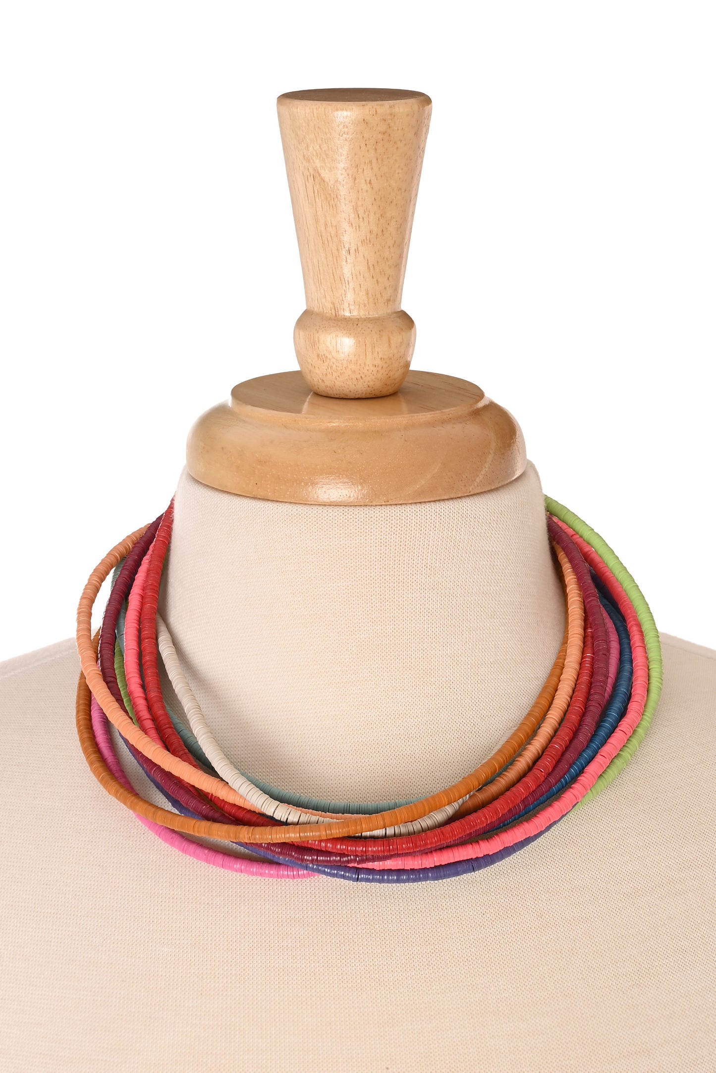 Colorful Heishi Vulcanite Necklace – Limited Edition