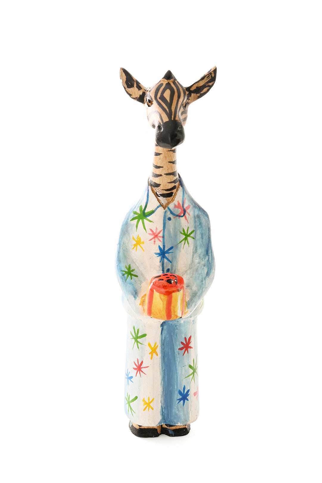 Jacaranda Zebra in Pajamas Christmas Tree Ornament