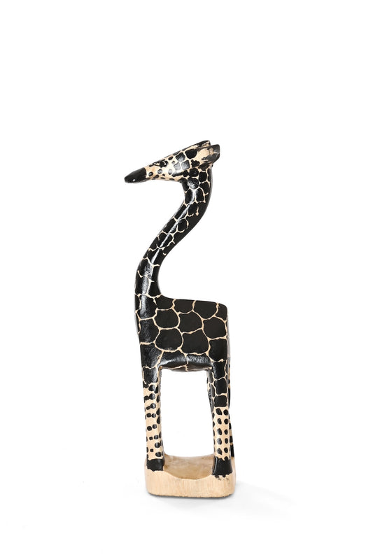 Small Ebony Spots Jacaranda Giraffe Sculpture