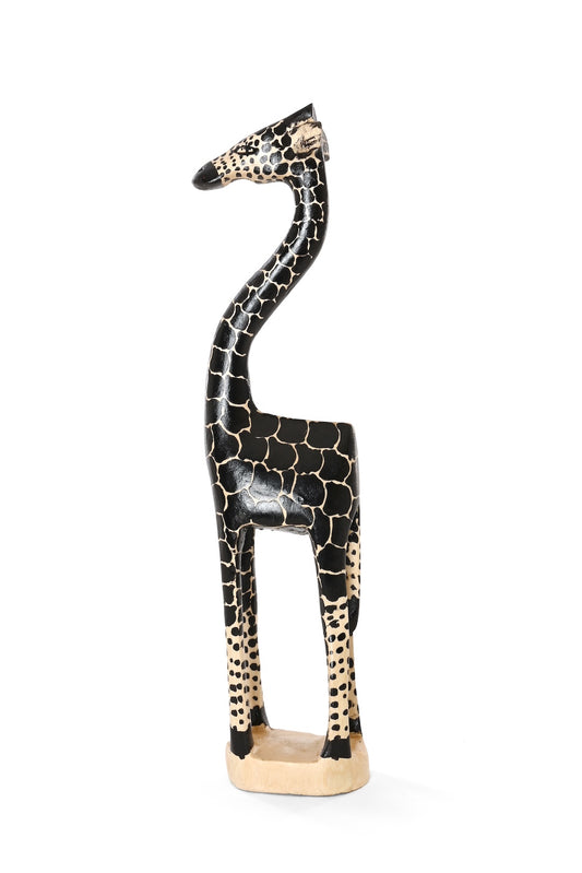 Medium Ebony Spots Jacaranda Giraffe Sculpture