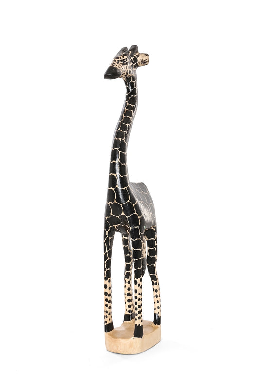 Medium Ebony Spots Jacaranda Giraffe Sculpture