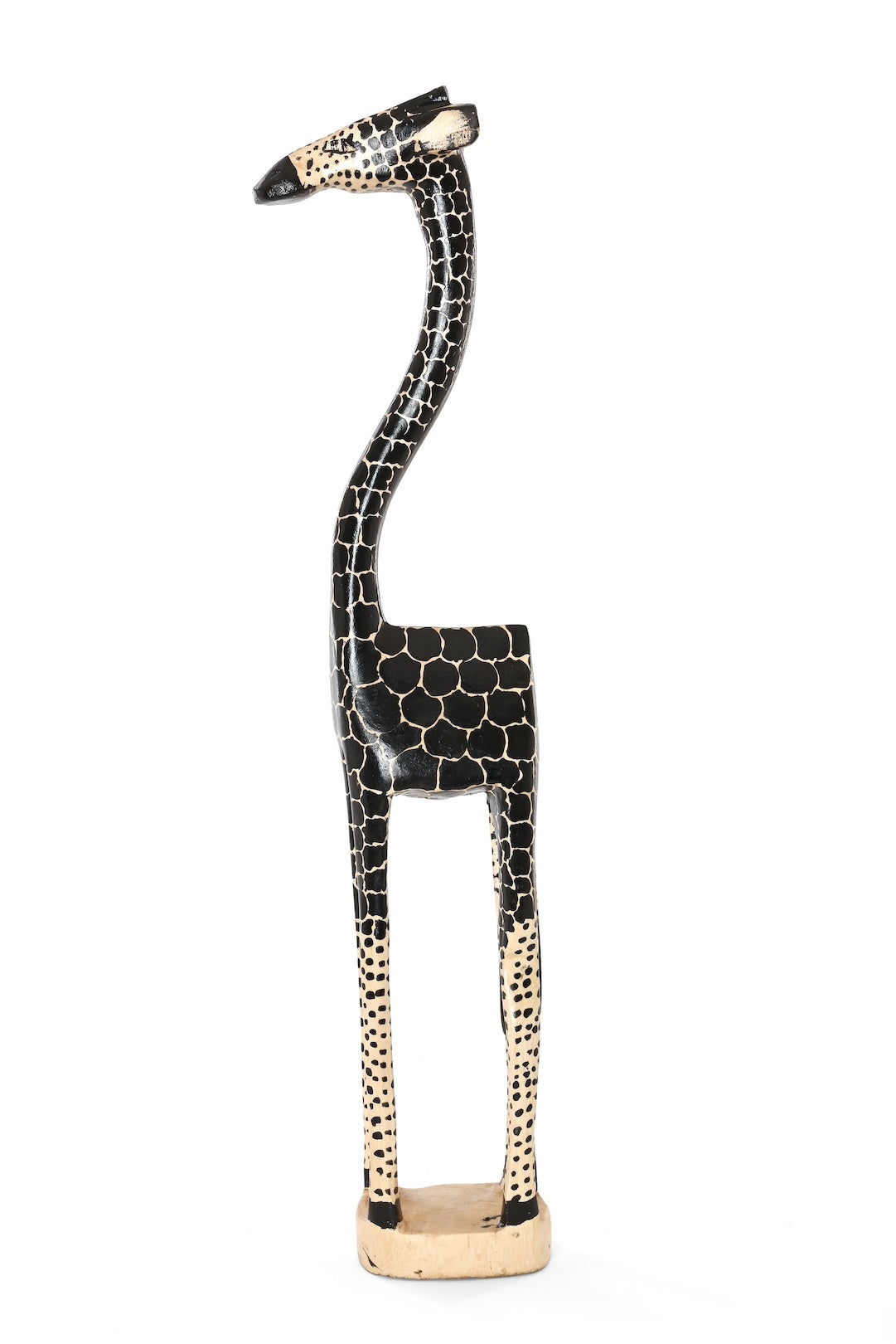 Large Ebony Spots Jacaranda Giraffe Sculpture