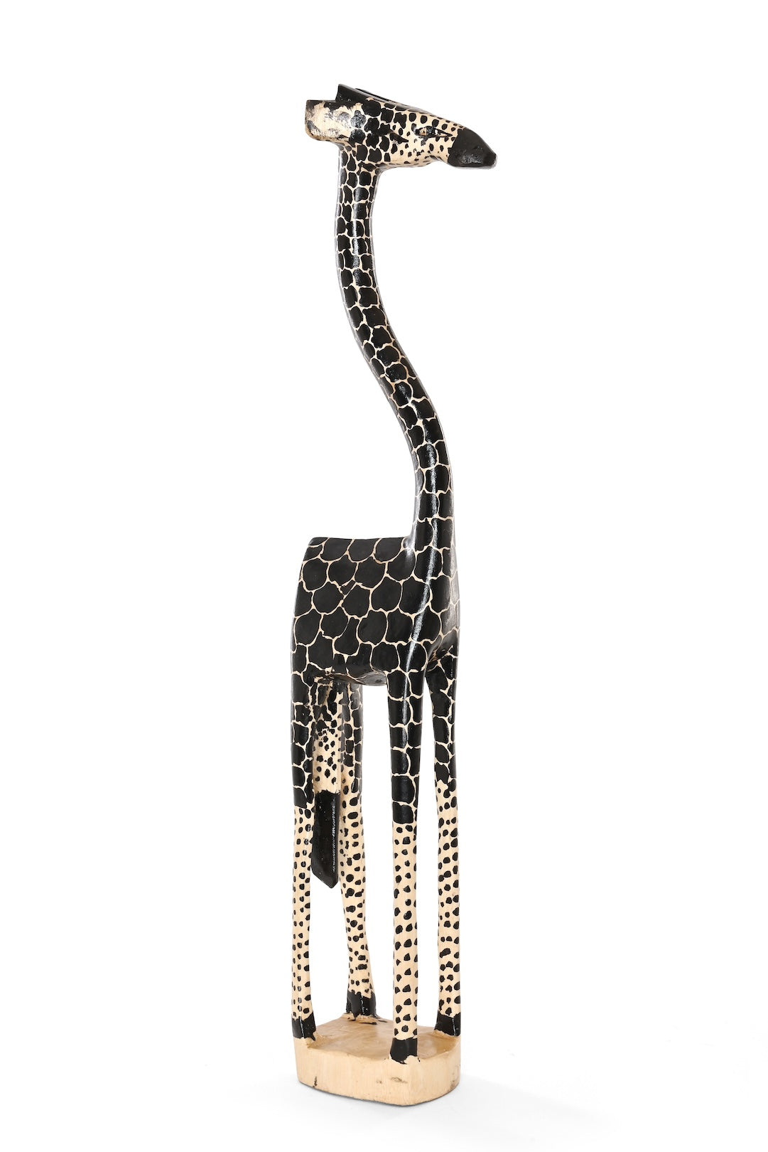 Large Ebony Spots Jacaranda Giraffe Sculpture