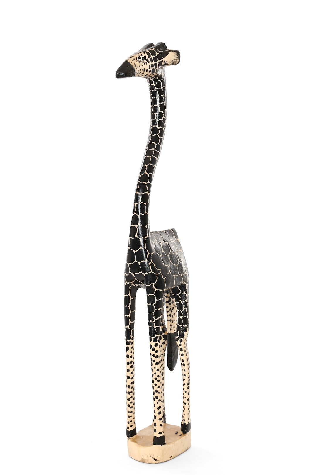 Large Ebony Spots Jacaranda Giraffe Sculpture