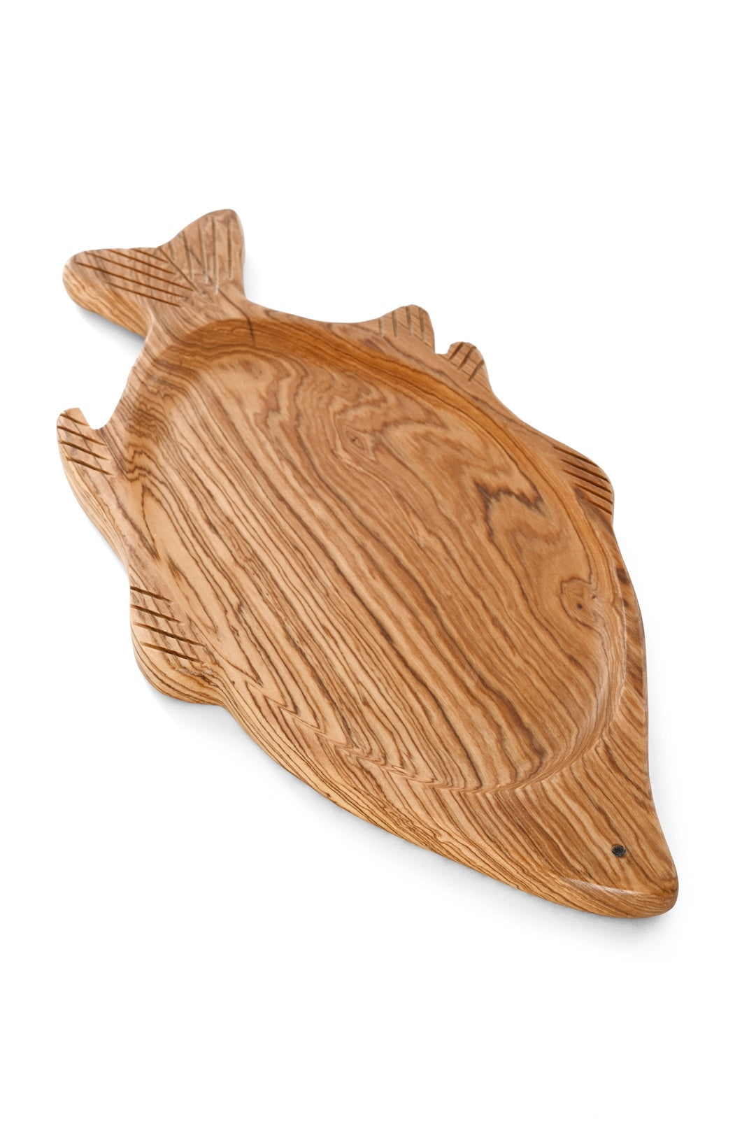 Wild Olive Wood Fish Silhouette Tray