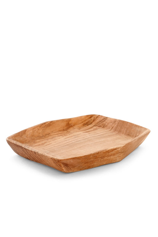 Wild Olive Wood Hexagonal Dish