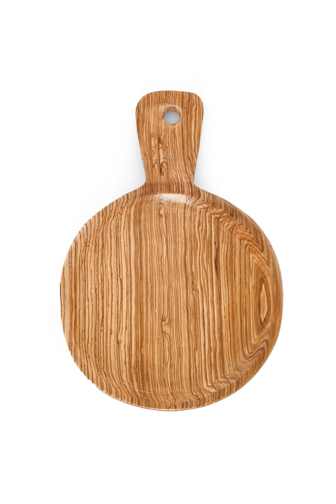 Kenyan Wild Olive Wood Round Serving Board
